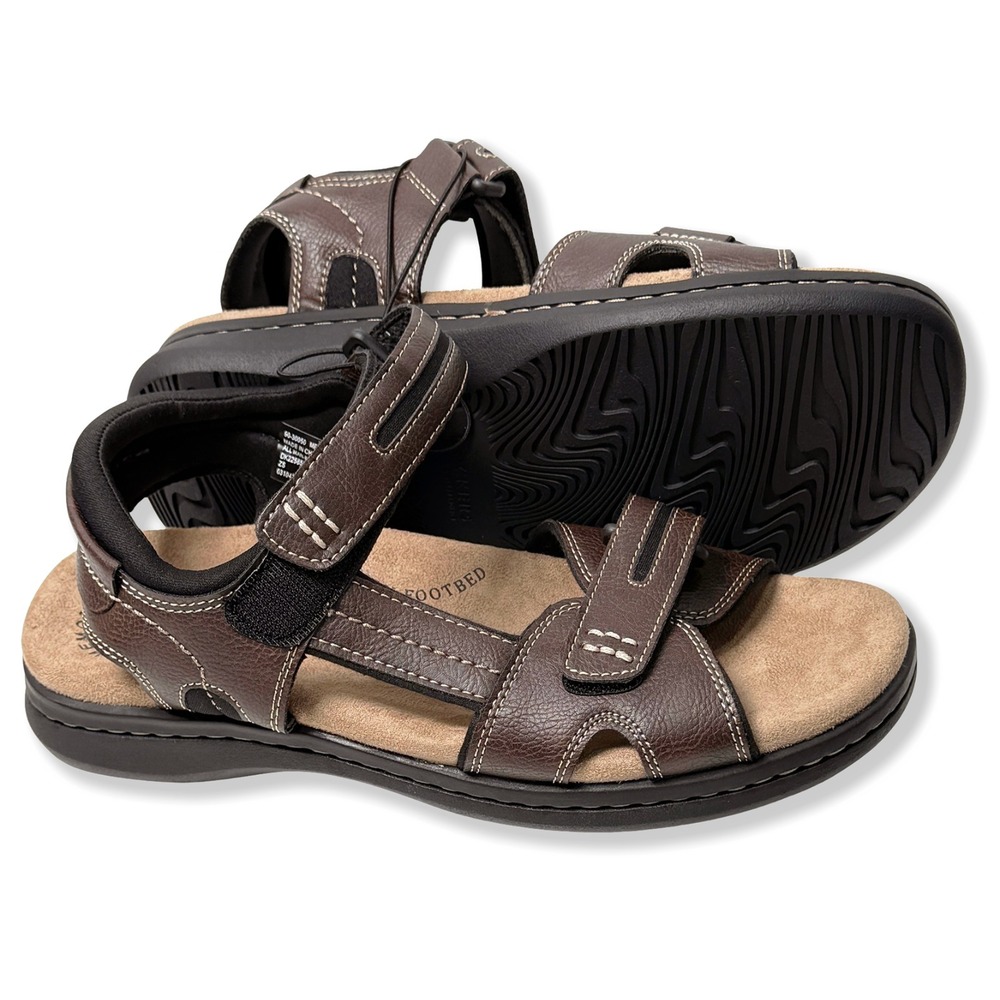 Dockers Memory Foam Sandals - NWT Mens Size 11 Brown - #45460-K3